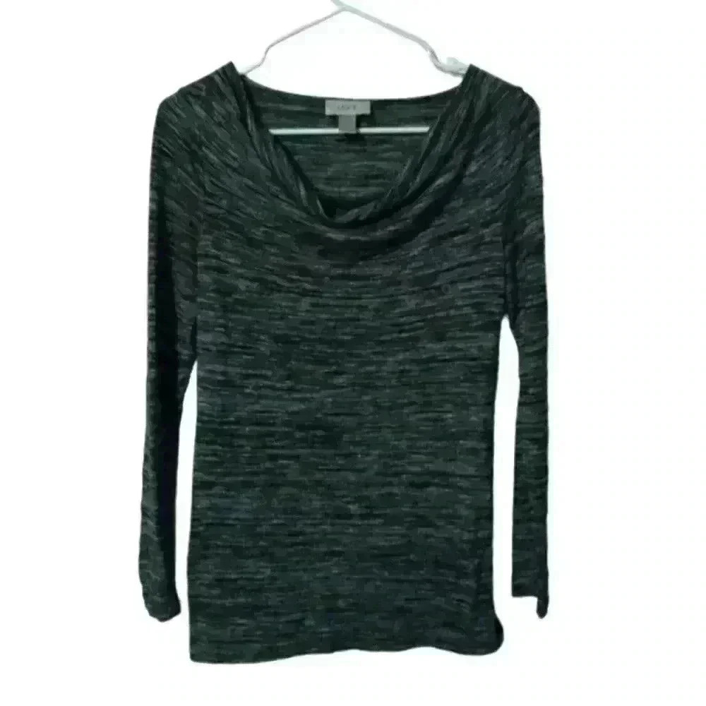 Ann Taylor loft size small petite gray blouse